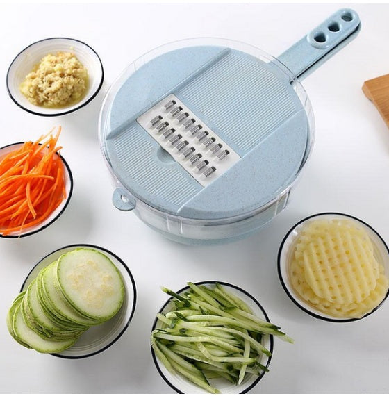 8 In 1 Mandoline Slicer Vegetable Slicer Potato Peeler Carrot Onion Grater With Strainer