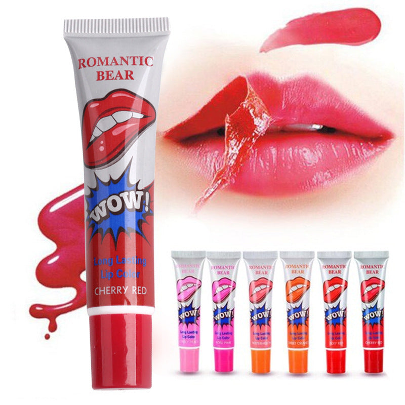 Amazing 6 Colors Peel Off Liquid Lipstick Waterproof Long Lasting Lip Gloss Mask Moisturizer