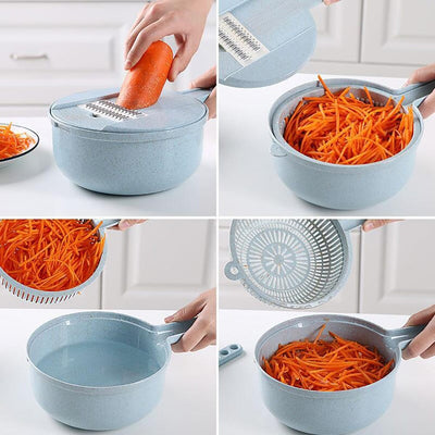 8 In 1 Mandoline Slicer Vegetable Slicer Potato Peeler Carrot Onion Grater With Strainer