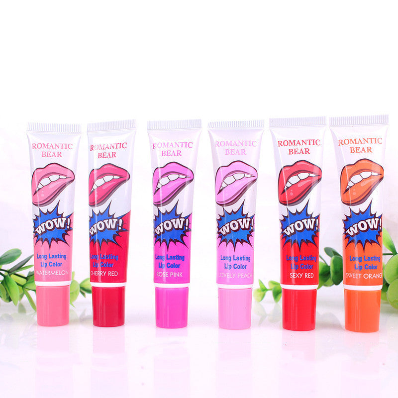 Amazing 6 Colors Peel Off Liquid Lipstick Waterproof Long Lasting Lip Gloss Mask Moisturizer