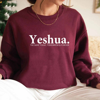 Vintage Yeshua Christian Sweatshirt Christian Apparel Faith